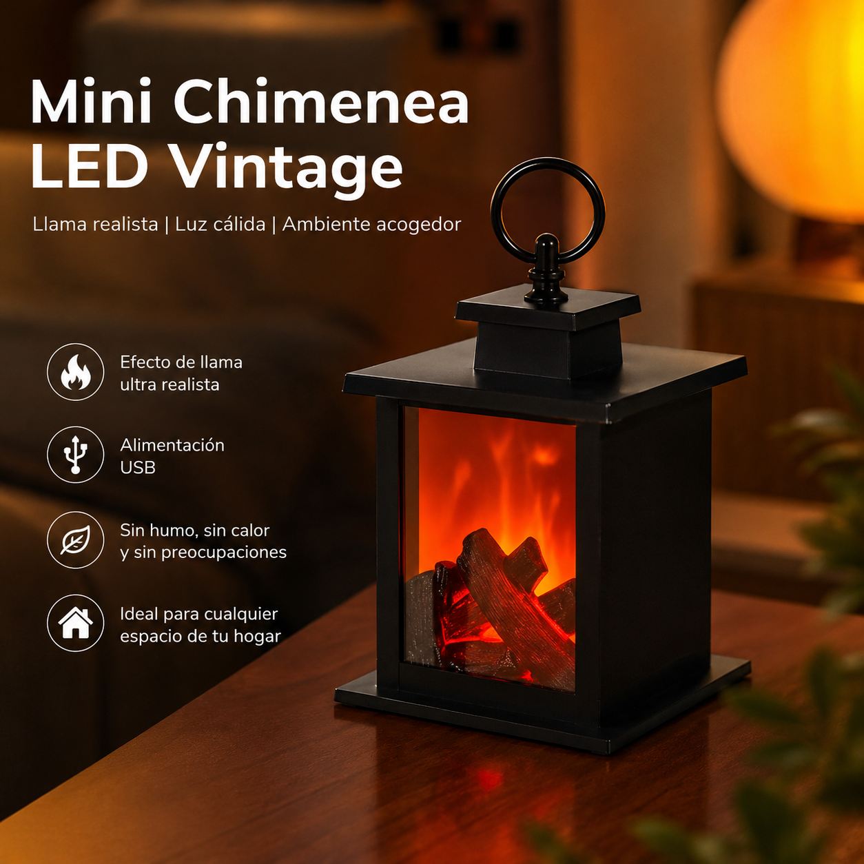 Chimenea LED Vintage CozyFire