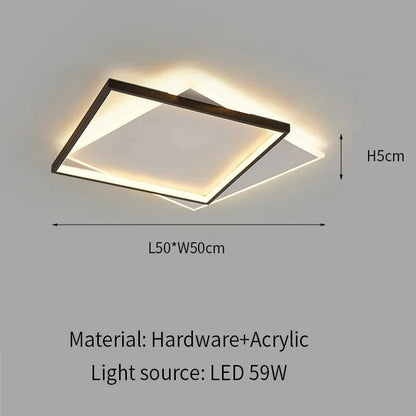 Lámpara de Techo LED Ultrafina Moderna (3 Tonos / Regulable)