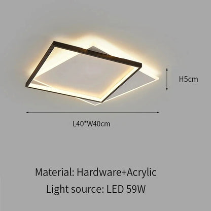 Lámpara de Techo LED Ultrafina Moderna (3 Tonos / Regulable)