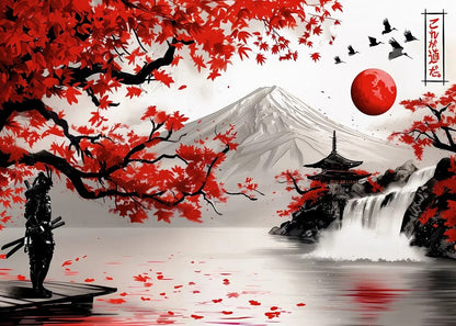 Paisaje Japonés en Lienzo