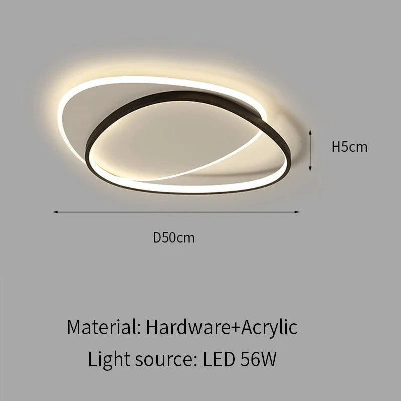 Lámpara de Techo LED Ultrafina Moderna (3 Tonos / Regulable)