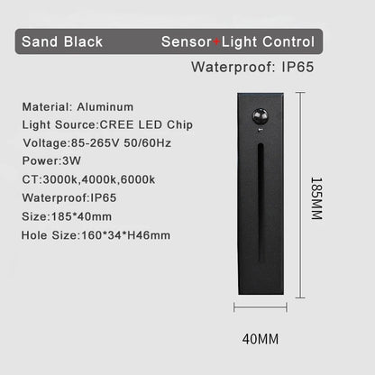 Aplique LED con Sensor de Movimiento 3 W Resistente al agua