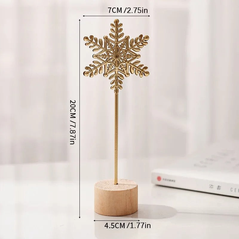 Escultura de Hoja Dorada – Metal y Madera para Decorar con Elegancia