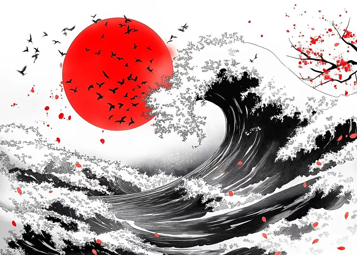 Paisaje Japonés en Lienzo
