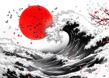 Paisaje Japonés en Lienzo