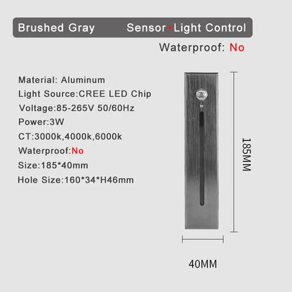 Aplique LED con Sensor de Movimiento 3 W Resistente al agua