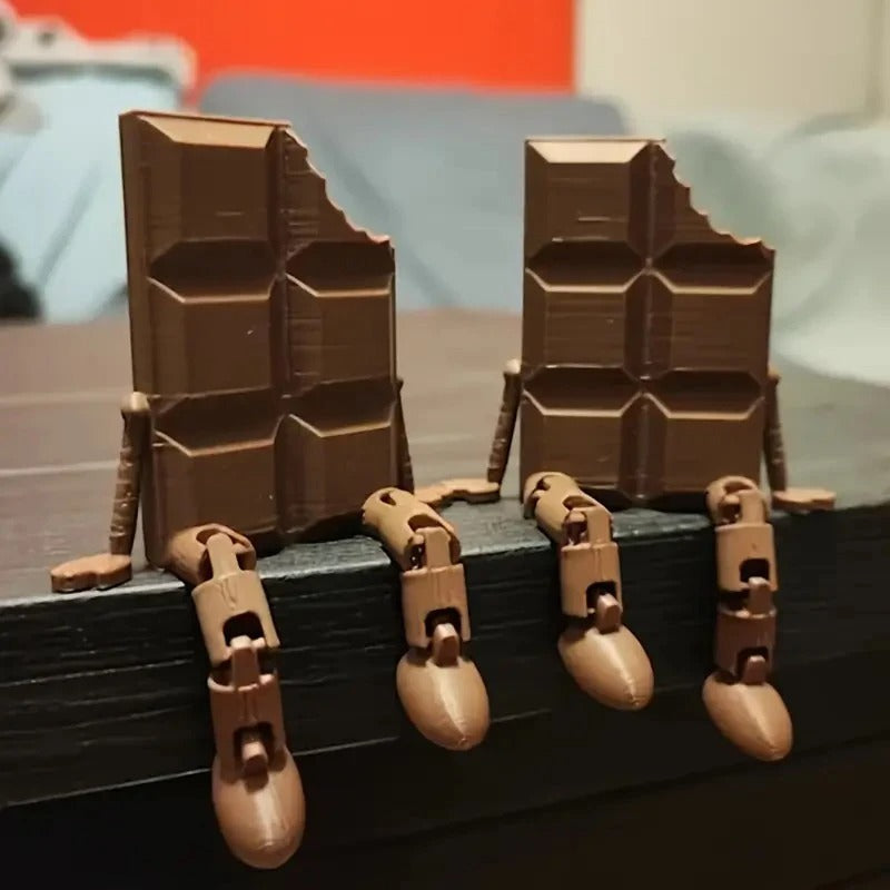 Figura Decorativa 3D “Barra de Chocolate” (Articulada)