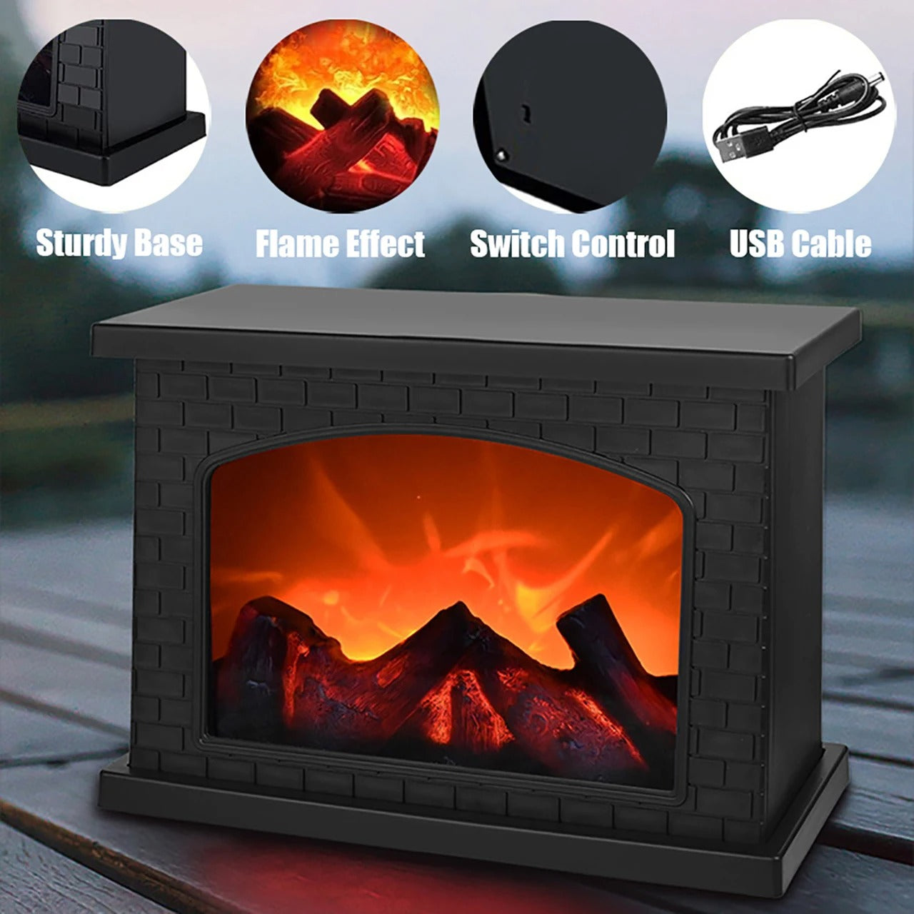 Chimenea Decorativa Premium LED