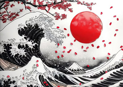 Paisaje Japonés en Lienzo