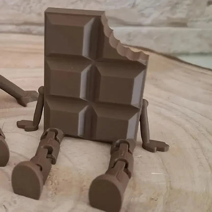 Figura Decorativa 3D “Barra de Chocolate” (Articulada)