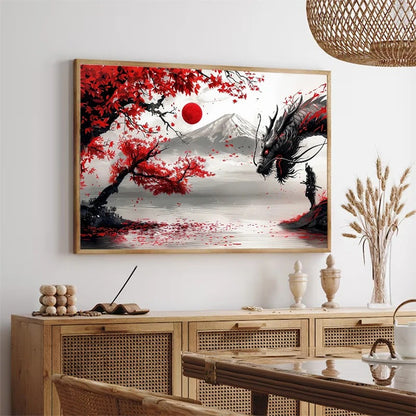 Paisaje Japonés en Lienzo