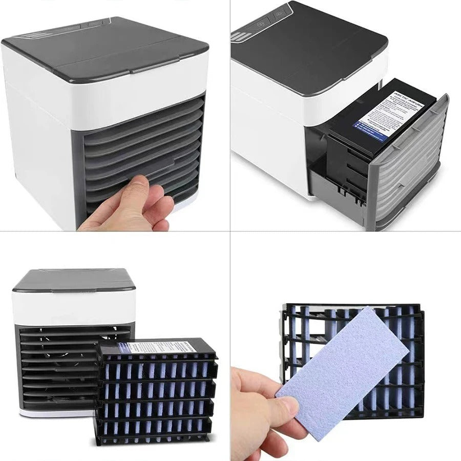 Climatizador Portátil 4 en 1 con Humidificador y Purificador