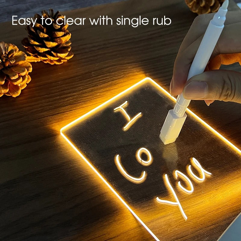 Lámpara Pizarra Acrílica LED (USB)