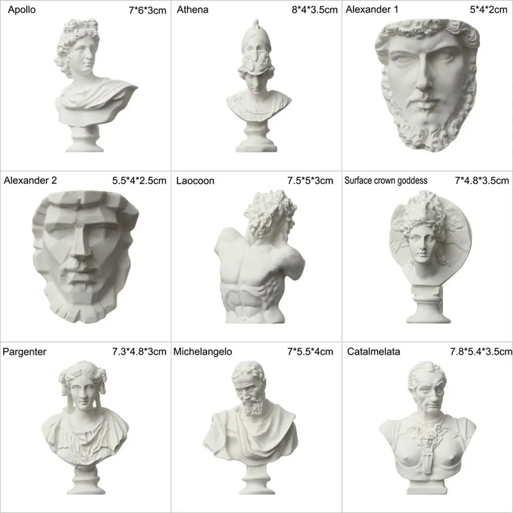 Mini Estatuillas Clásicas – Colección Mitológica y Histórica