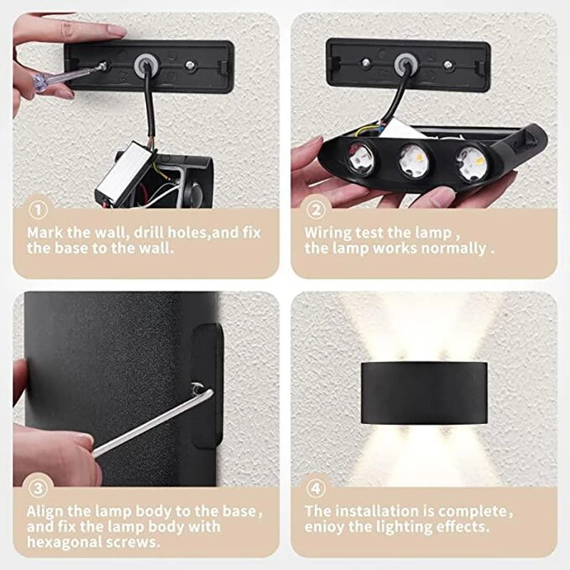 Lámpara de Pared LED “Doble Haz”