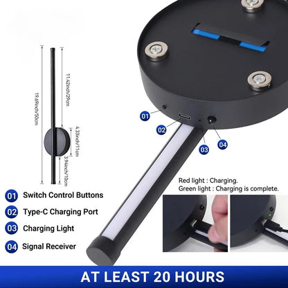 Lámpara de Pared Magnética Recargable – Regulable