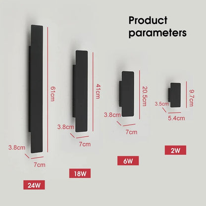 Lámpara de Pared LED Nórdica Impermeable