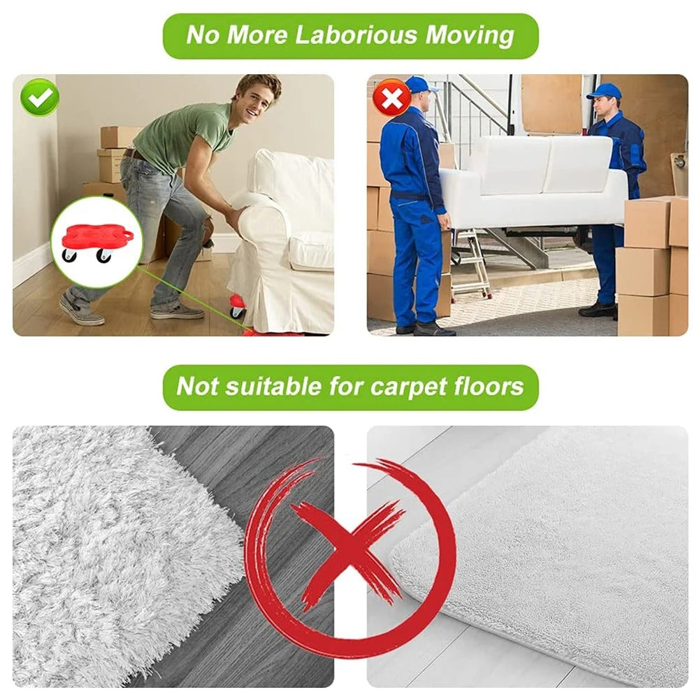 Kit Elevador y Deslizadores para Mover Muebles