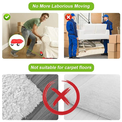 Kit Elevador y Deslizadores para Mover Muebles