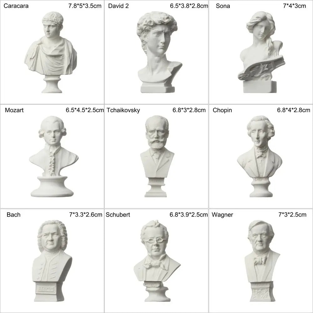 Mini Estatuillas Clásicas – Colección Mitológica y Histórica