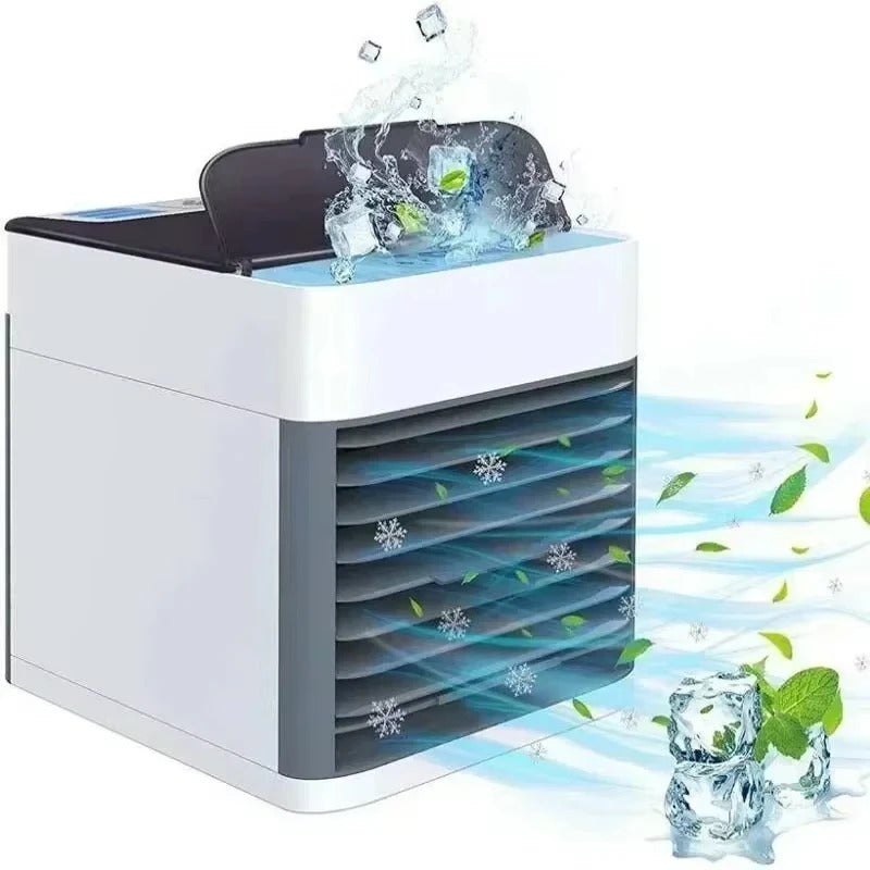 Climatizador Portátil 4 en 1 con Humidificador y Purificador