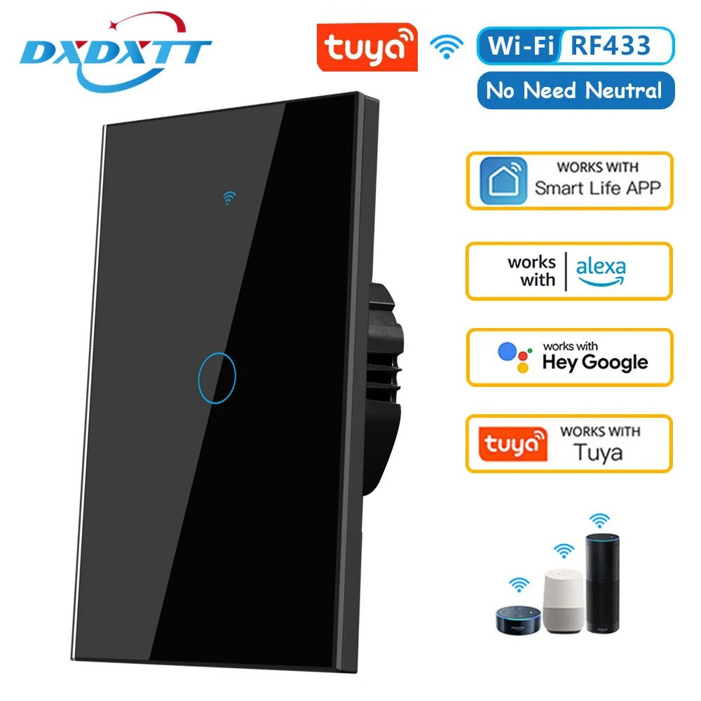 Interruptor Táctil Inteligente Wi-Fi (Control por App y Voz)