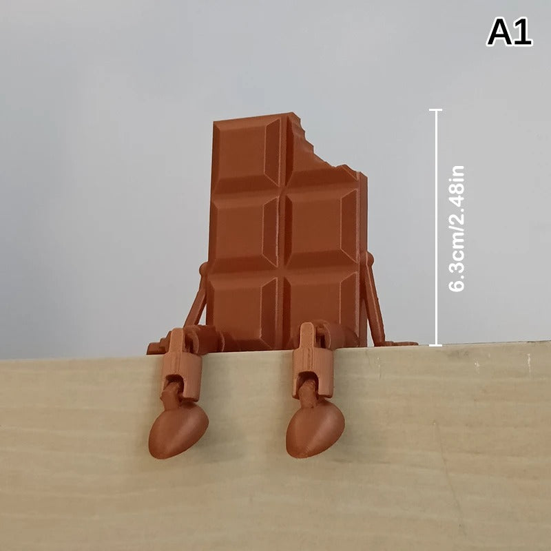 Figura Decorativa 3D “Barra de Chocolate” (Articulada)