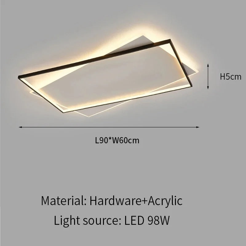 Lámpara de Techo LED Ultrafina Moderna (3 Tonos / Regulable)