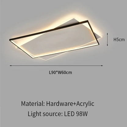 Lámpara de Techo LED Ultrafina Moderna (3 Tonos / Regulable)